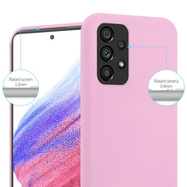 Deksel Samsung Galaxy A53 5G Silikon cover (rosa)
