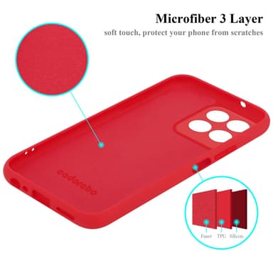 Honor X8 5G silikondeksel case (Rød)