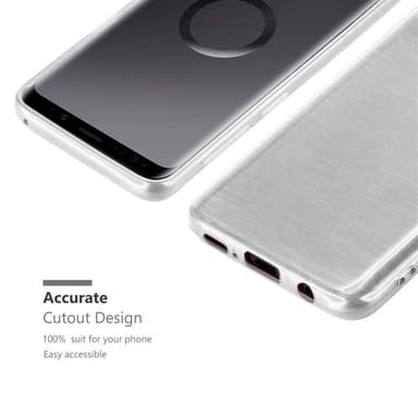 Samsung Galaxy S9 silikondeksel cover (sølv)