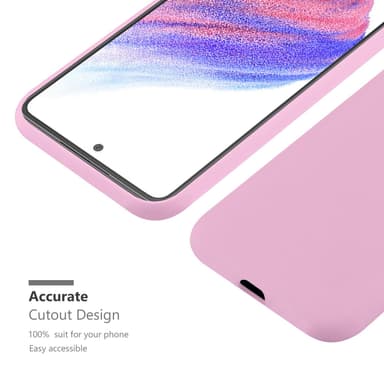 Deksel Samsung Galaxy A53 5G Silikon cover (rosa)
