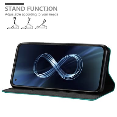 Asus ZenFone 8 lommebokdeksel case (turkis)