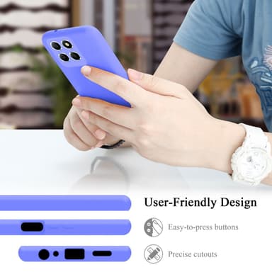 Honor X8 5G silikondeksel case (Lilla)