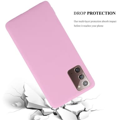 Deksel Samsung Galaxy NOTE 20 Silikon cover (rosa)