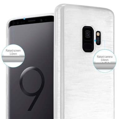 Samsung Galaxy S9 silikondeksel cover (sølv)