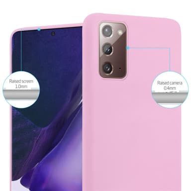 Deksel Samsung Galaxy NOTE 20 Silikon cover (rosa)