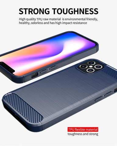 Deksel iPhone 12 / 12 PRO ultra slim (blå)
