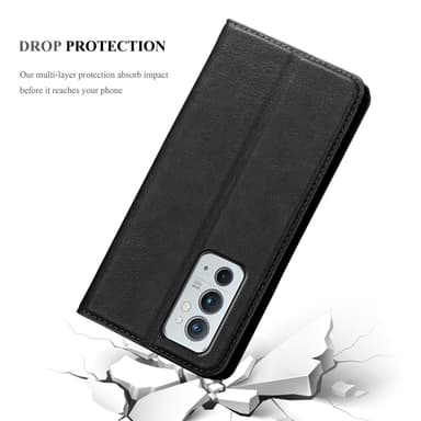 OnePlus 9RT 5G lommebokdeksel case (svart)