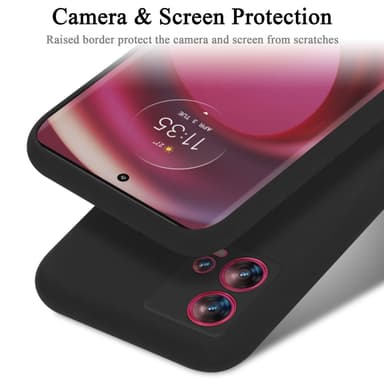 Motorola EDGE 30 FUSION silikondeksel case (svart)