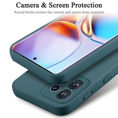 Motorola Edge 40 Pro silikondeksel case (Grønn)