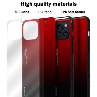 Deksel iPhone 15 Case Cover (Svart)