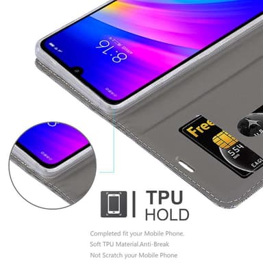 Xiaomi RedMi 7 lommebokdeksel etui (grå)