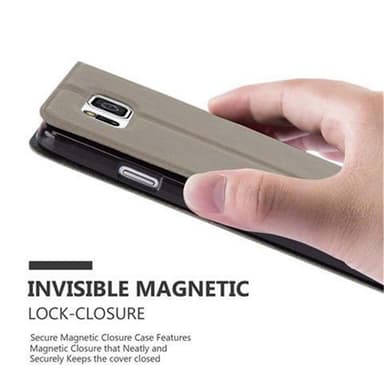 Samsung Galaxy ALPHA lommebokdeksel cover (brun)