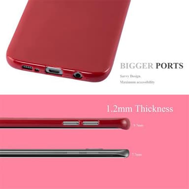 Samsung Galaxy S7 EDGE Deksel Case Cover (rød)