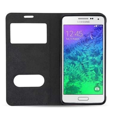 Samsung Galaxy ALPHA lommebokdeksel cover (brun)