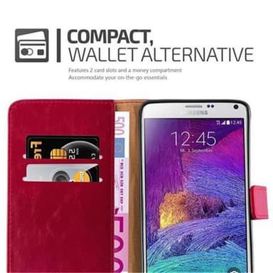 Samsung Galaxy NOTE 4 lommebokdeksel etui (rød)