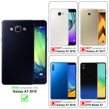 Samsung Galaxy A7 2015 Hardt Deksel Cover (grønn)