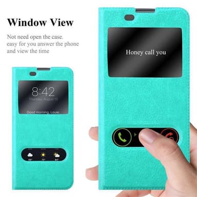 LG K8 2016 lommebokdeksel cover (turkis)