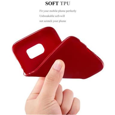 Samsung Galaxy S7 EDGE Deksel Case Cover (rød)