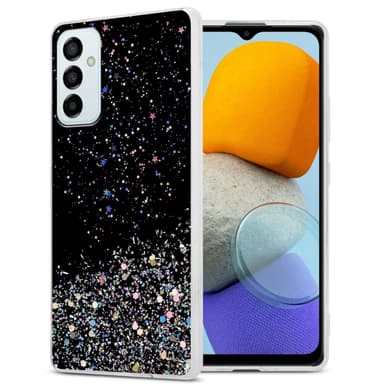Samsung Galaxy M23 5G Silikondeksel Glitter (Svart)