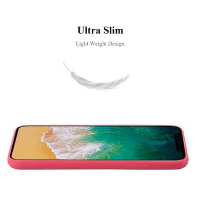 Deksel iPhone X / XS Silikon cover (rød)