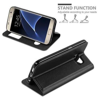 Samsung Galaxy S7 lommebokdeksel cover (svart)