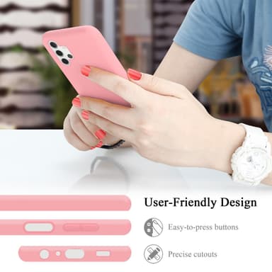 Samsung Galaxy A32 5G silikondeksel case (rosa)