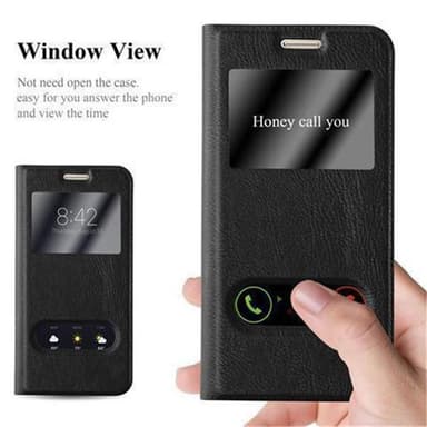 Samsung Galaxy S7 lommebokdeksel cover (svart)