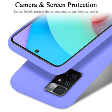 Xiaomi RedMi 10 silikondeksel case (lilla)