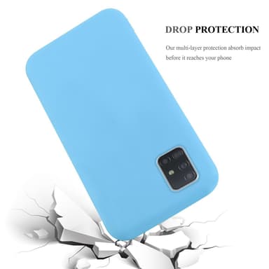 Deksel Samsung Galaxy A72 4G / 5G Silikon cover (blå)