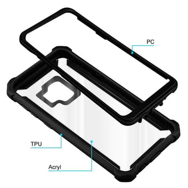 Samsung Galaxy S9 Deksel Case Cover (svart)