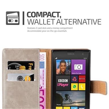 Nokia Lumia 1020 lommebokdeksel etui (brun)