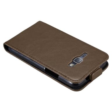 Samsung Galaxy J1 2016 deksel flip cover (brun)