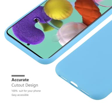 Deksel Samsung Galaxy A72 4G / 5G Silikon cover (blå)