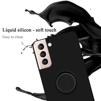 Deksel Samsung Galaxy S24 PLUS Ring Case (Svart)