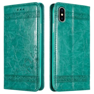 iPhone XS MAX lommebokdeksel etui (turkis)