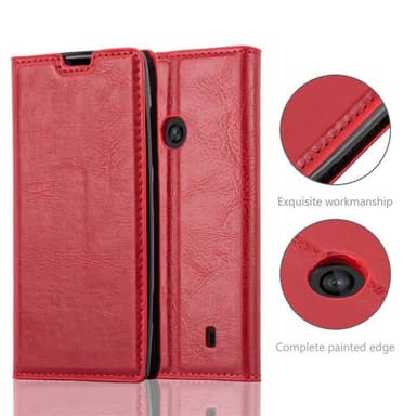 Nokia Lumia 520 / 521 lommebokdeksel case (rød)