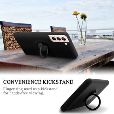 Deksel Samsung Galaxy S24 PLUS Ring Case (Svart)
