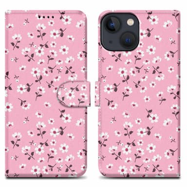 iPhone 13 MINI lommebokdeksel etui (rosa)