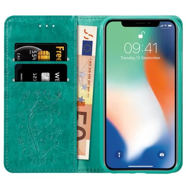 iPhone XS MAX lommebokdeksel etui (turkis)