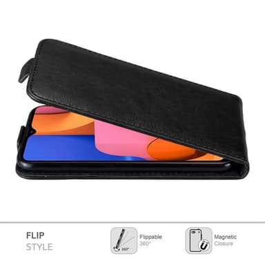 Samsung Galaxy A20s deksel flip cover (svart)