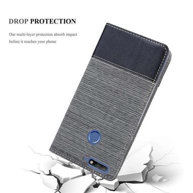 Huawei Y6 PRIME lommebokdeksel etui (grå)