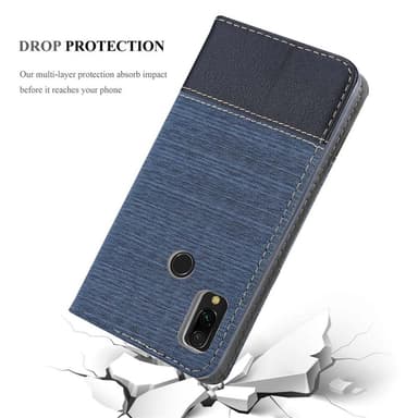 Xiaomi RedMi 7 lommebokdeksel etui (blå)