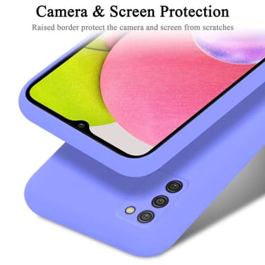 Samsung Galaxy A03s silikondeksel case (Lilla)