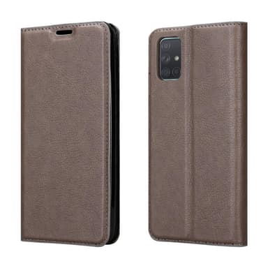 Samsung Galaxy A71 5G lommebokdeksel case (brun)