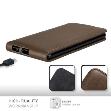 LG STYLUS 2 deksel flip cover (brun)