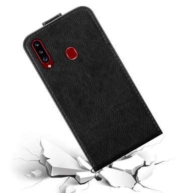 Samsung Galaxy A20s deksel flip cover (svart)