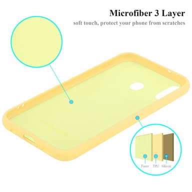 Samsung Galaxy M20 silikondeksel case (gul)