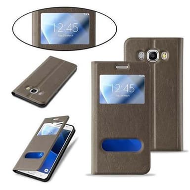 Samsung Galaxy J7 2016 lommebokdeksel cover (brun)