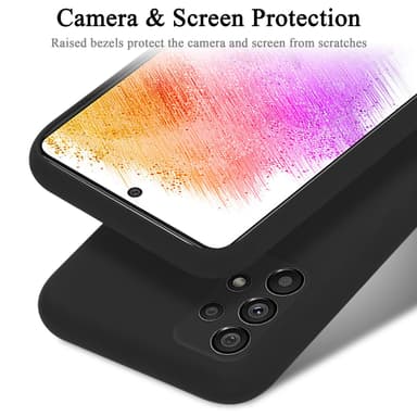 Samsung Galaxy A73 5G silikondeksel case (svart)
