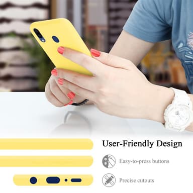 Samsung Galaxy M20 silikondeksel case (gul)
